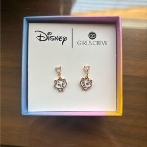 Disney x Girls Crew Aristocats Marie Earrings NWT